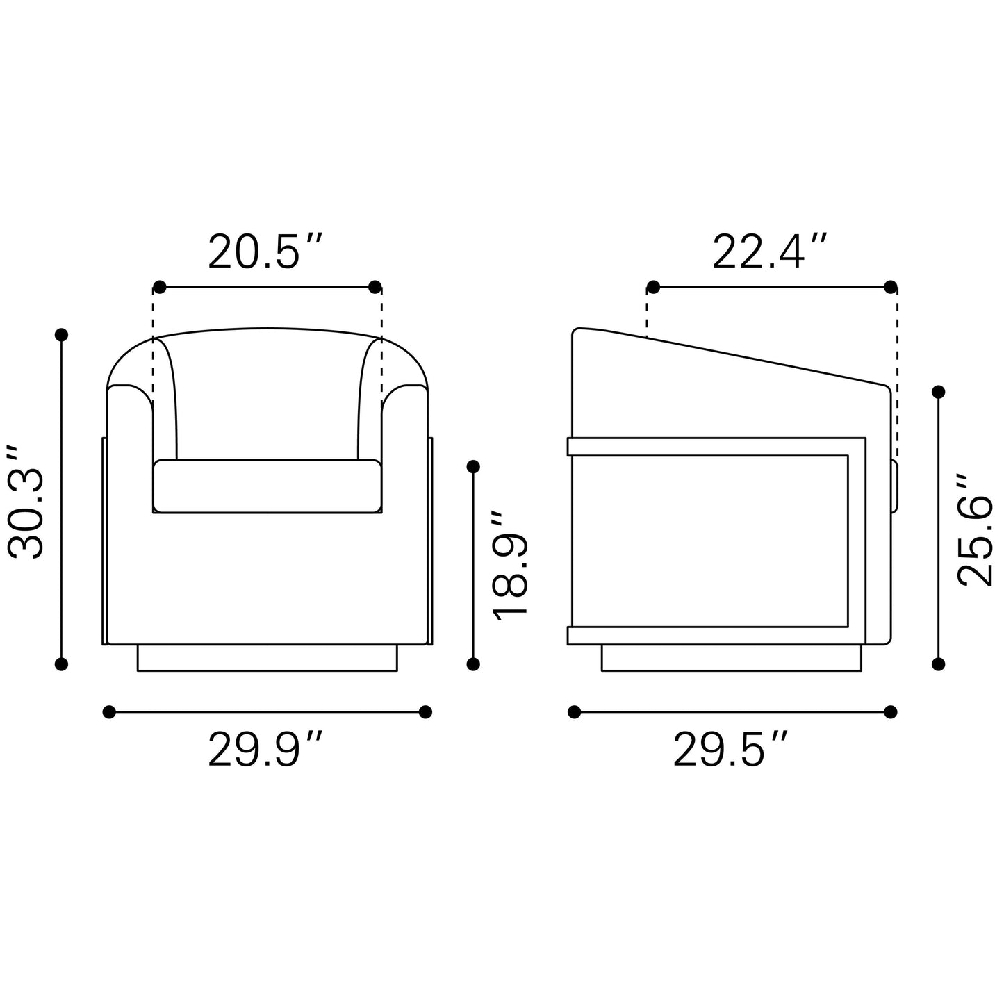 Thornwood Swivel Chair stamps-home-furniture