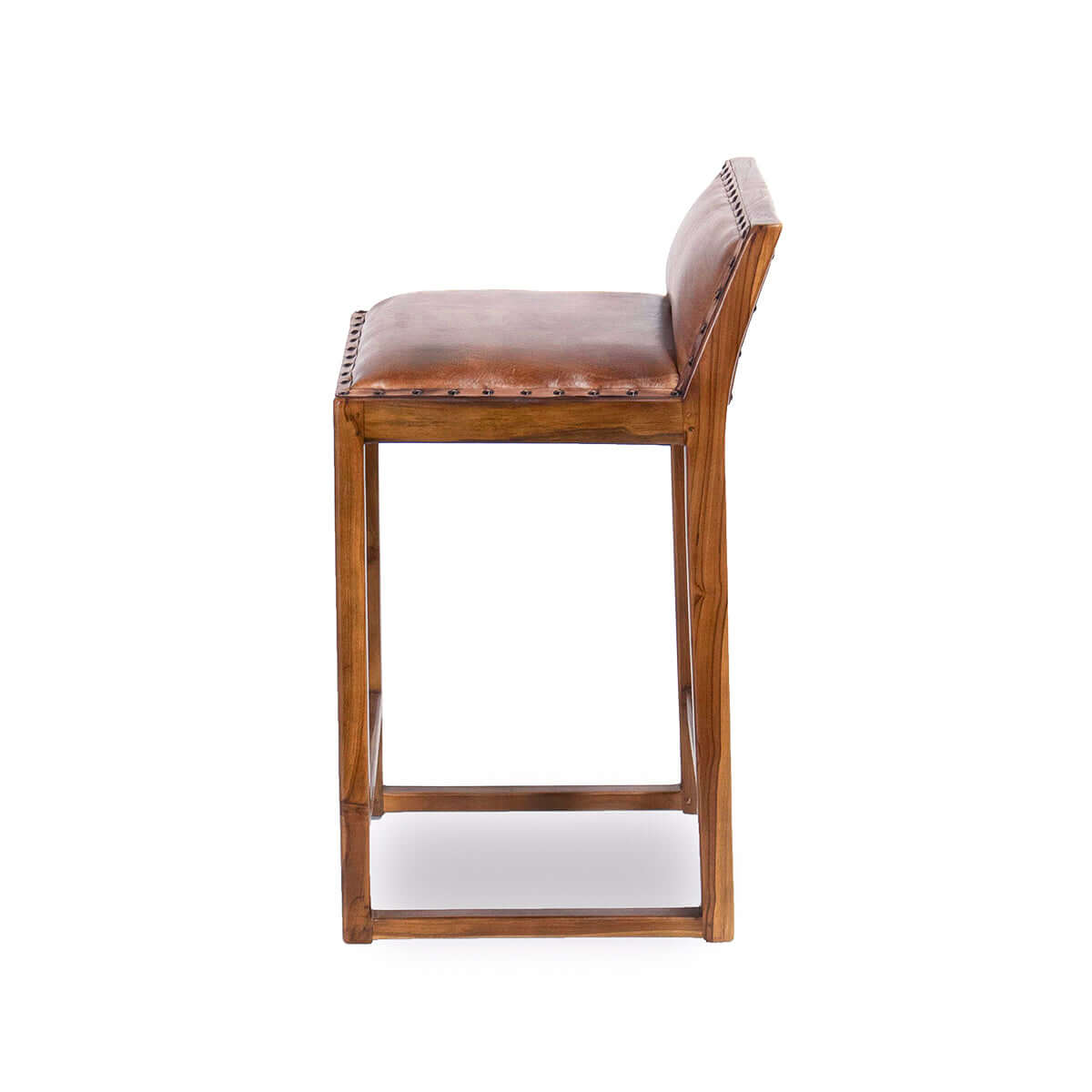 Gavin 25'' Leather Counter Stool