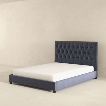 Donald Velvet Platform Bed