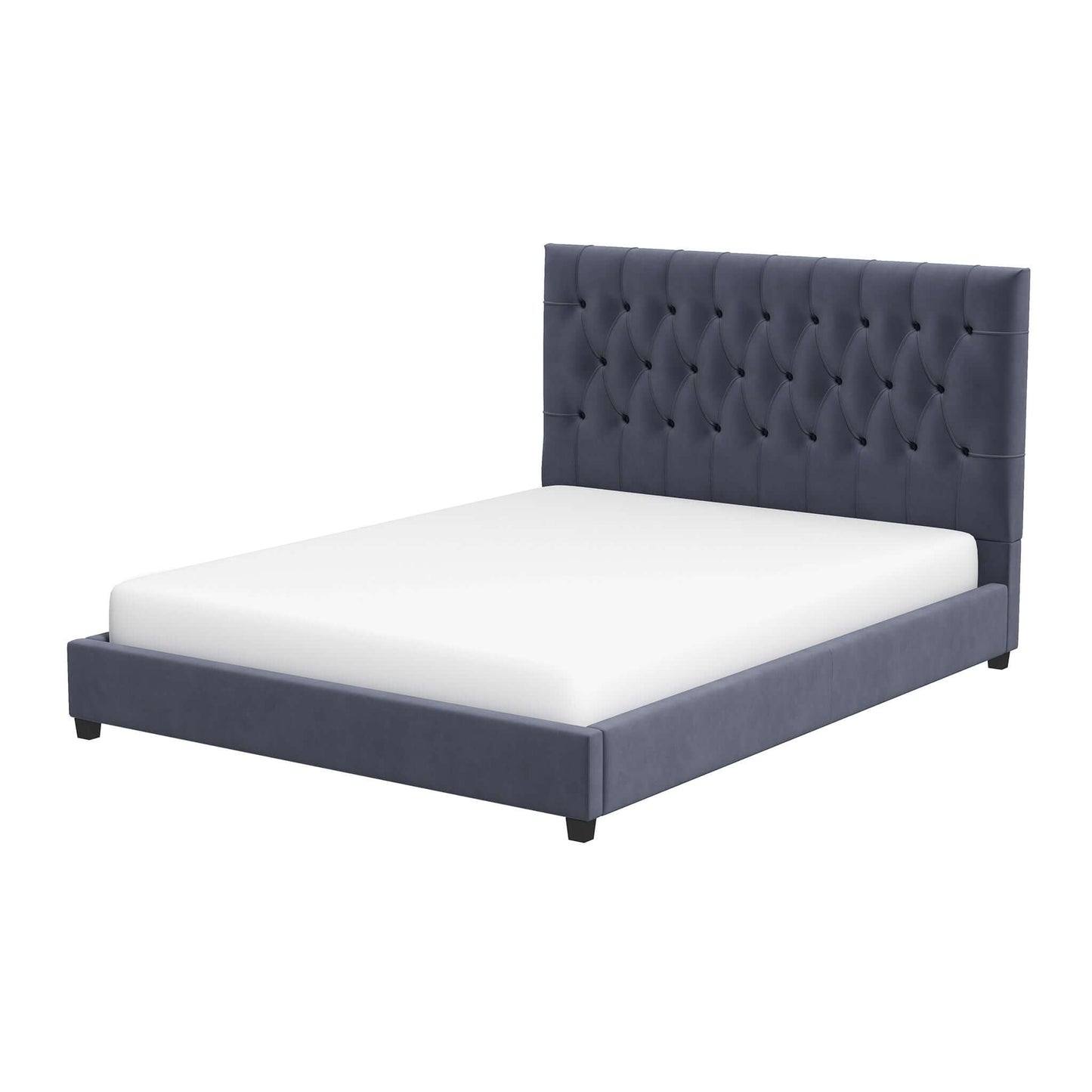 Donald Velvet Platform Bed