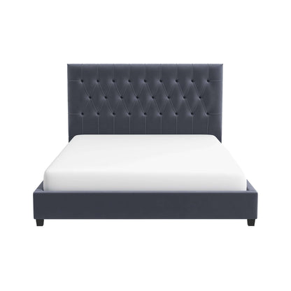 Donald Velvet Platform Bed