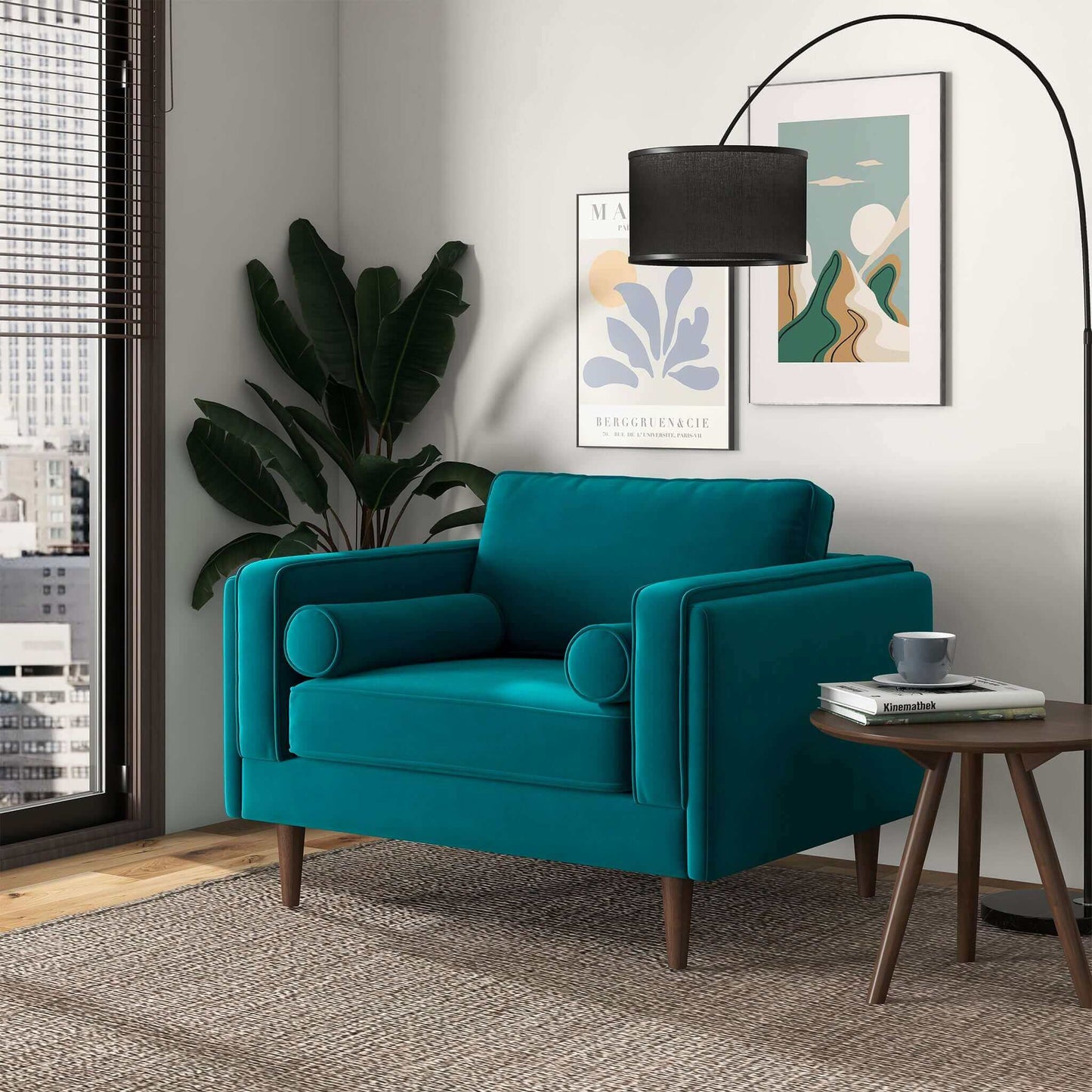 Rowan Velvet Lounge Chair