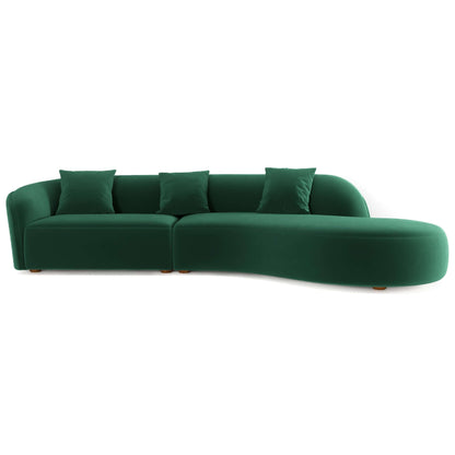 Elijah 126" Curvy Sectional Sofa