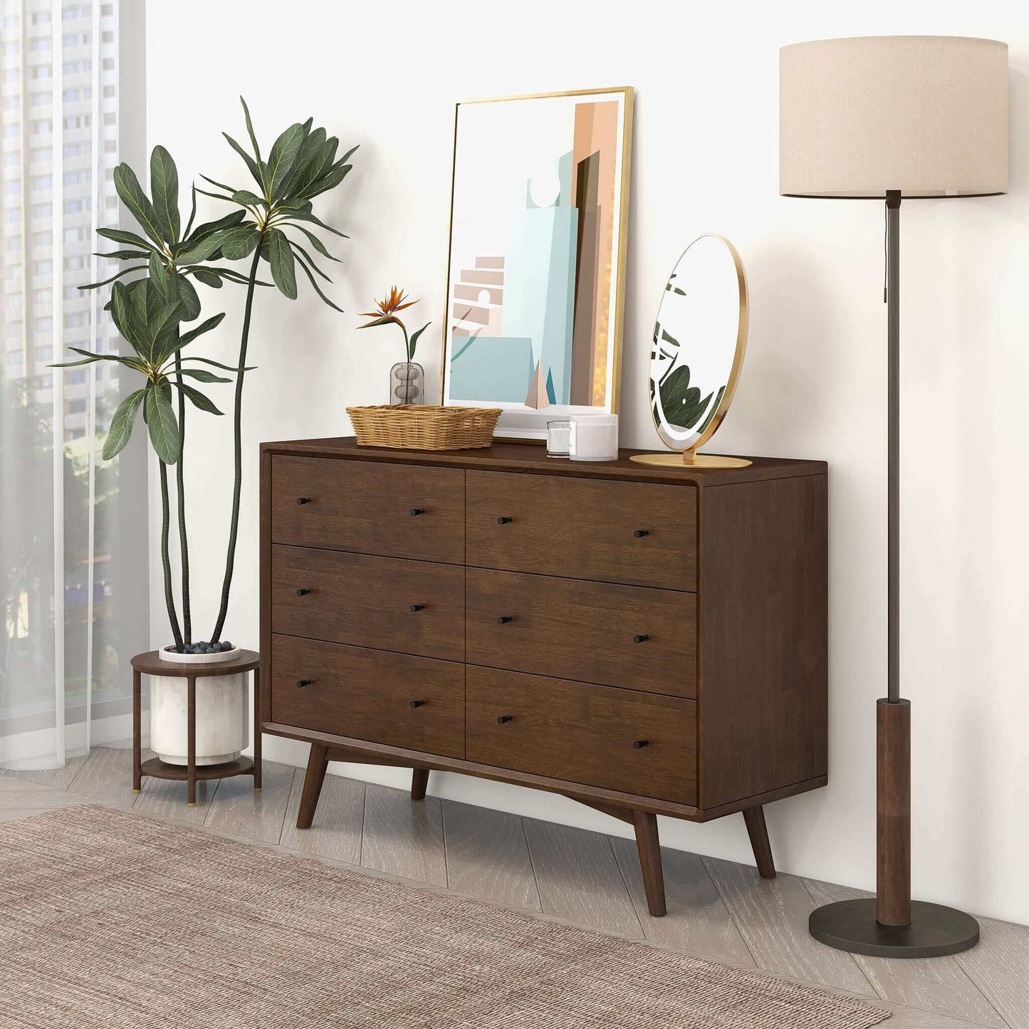 Vaelora 6-Drawer Dresser