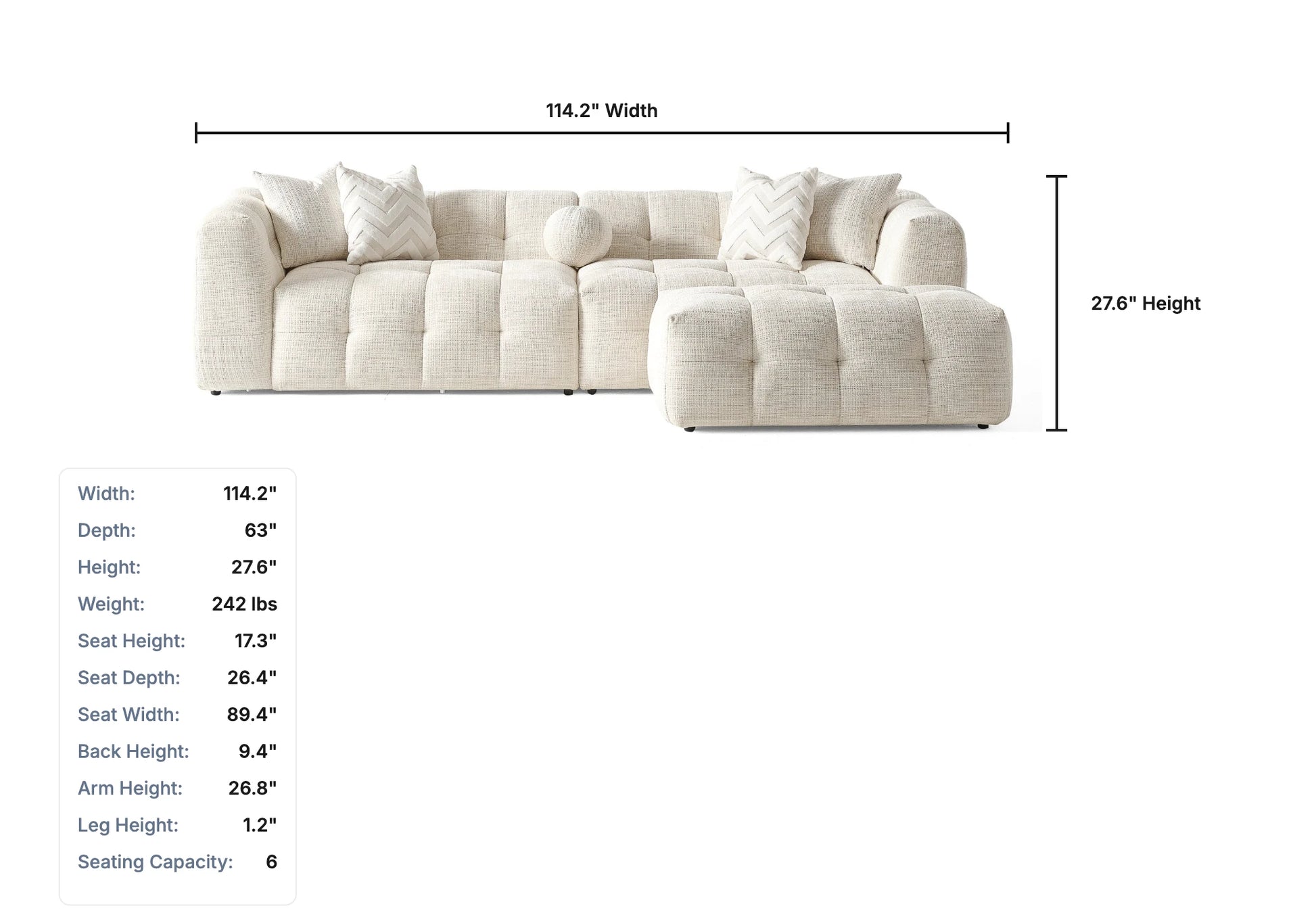 Bellingham Sectional Stamps Home Furniture Sectional Sofas