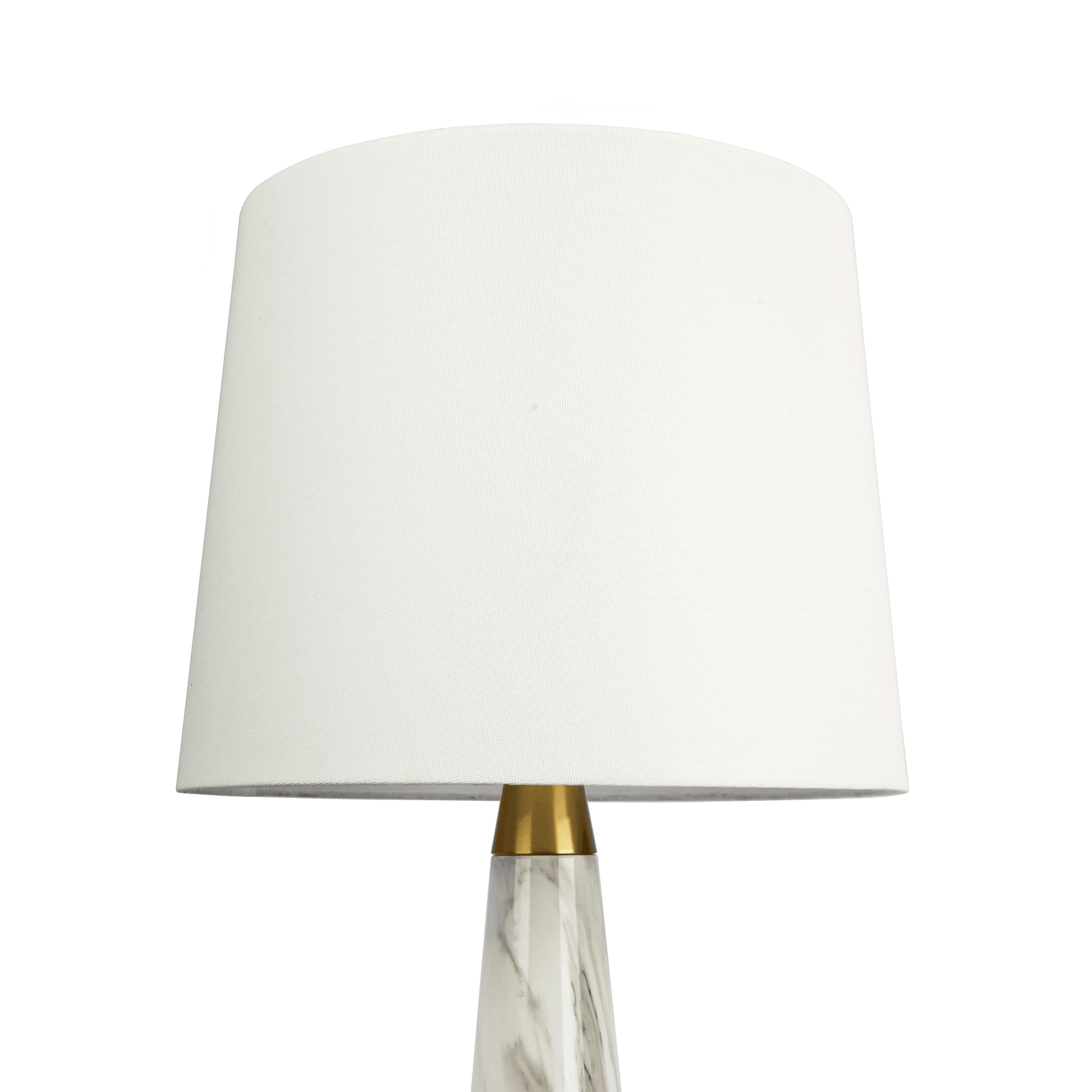 Enclave Hydro Black Table Lamp with On/Off Switch Faux Marble Base Fabric Shade - West Lamp