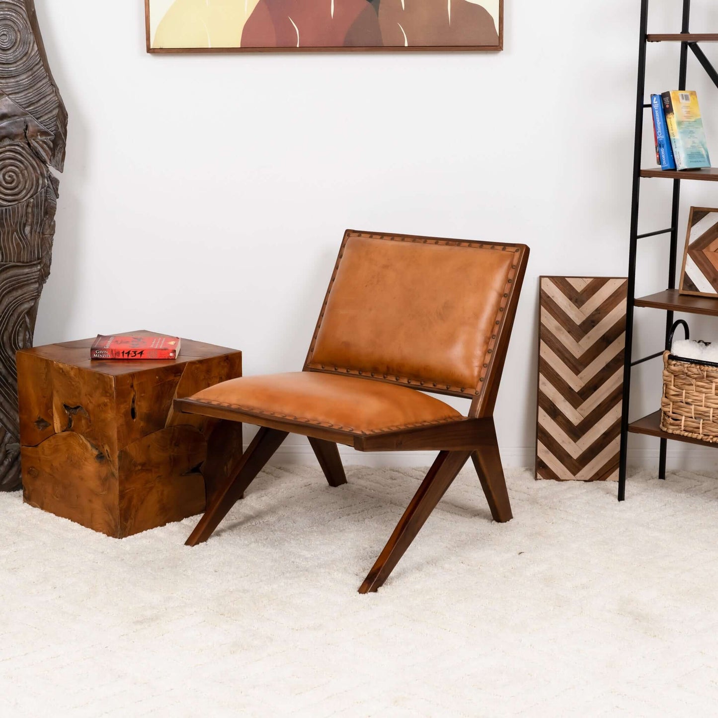 Nerisa Leather Lounge Chair