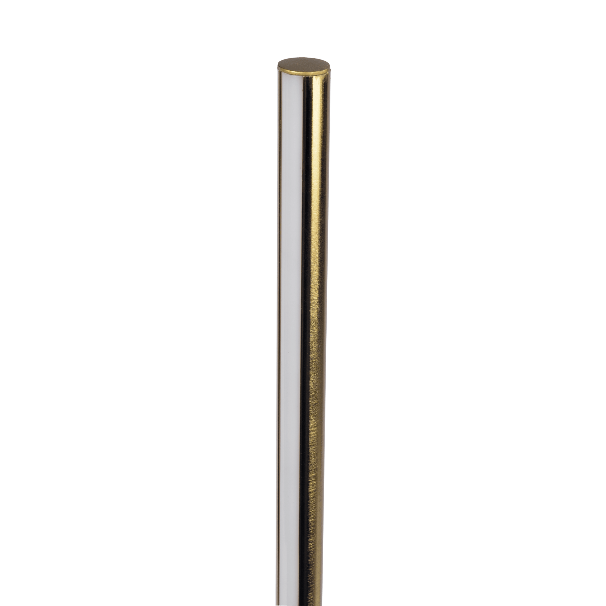 Prism Brassed Gold LED Floor Lamp with On/Off Switch Faux Marble Base - West Lamp