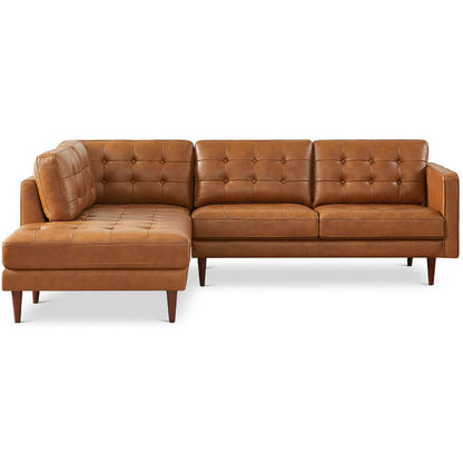 Lynton Left-Facing Leather Sectional