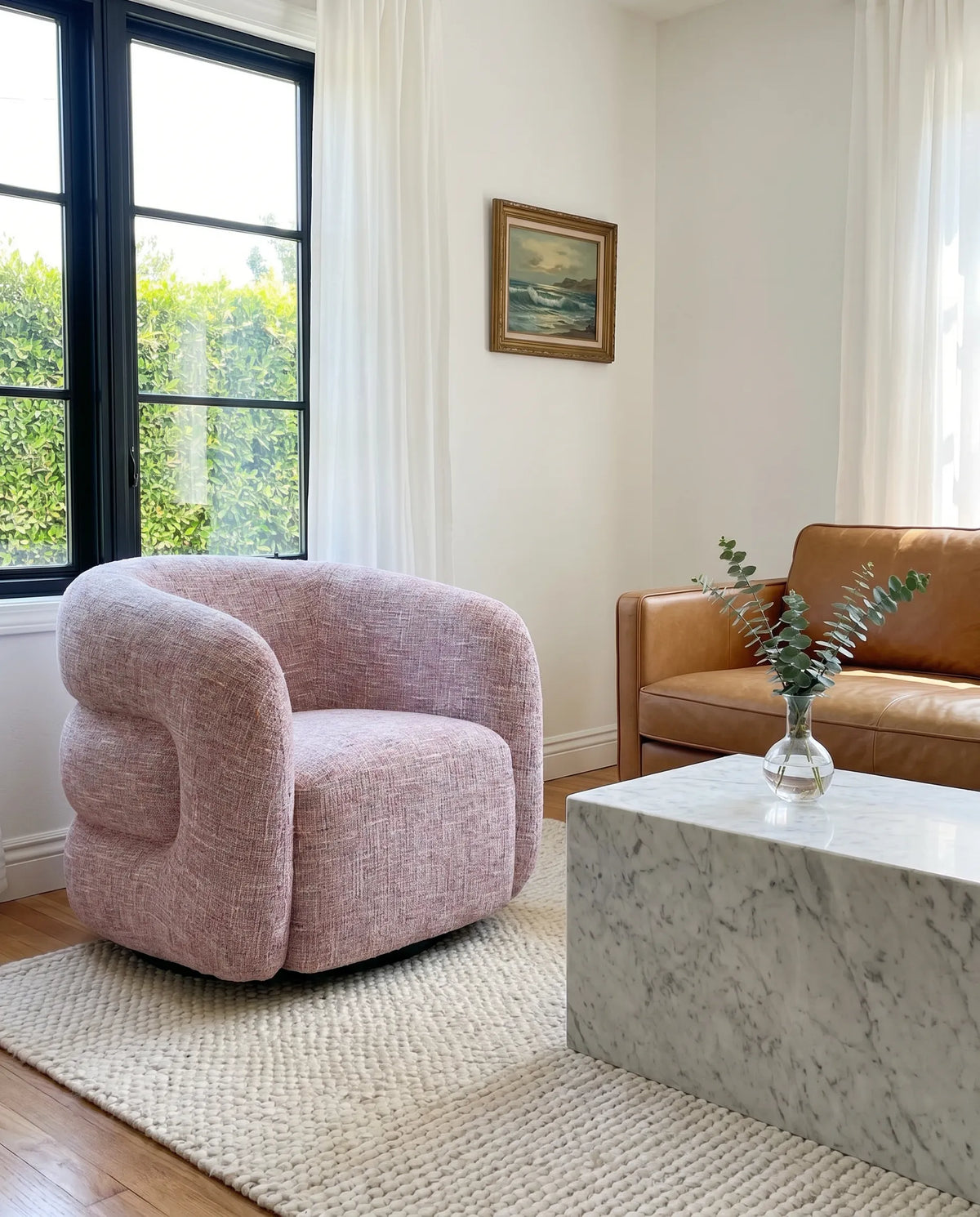 Rosewood Swivel Chair
