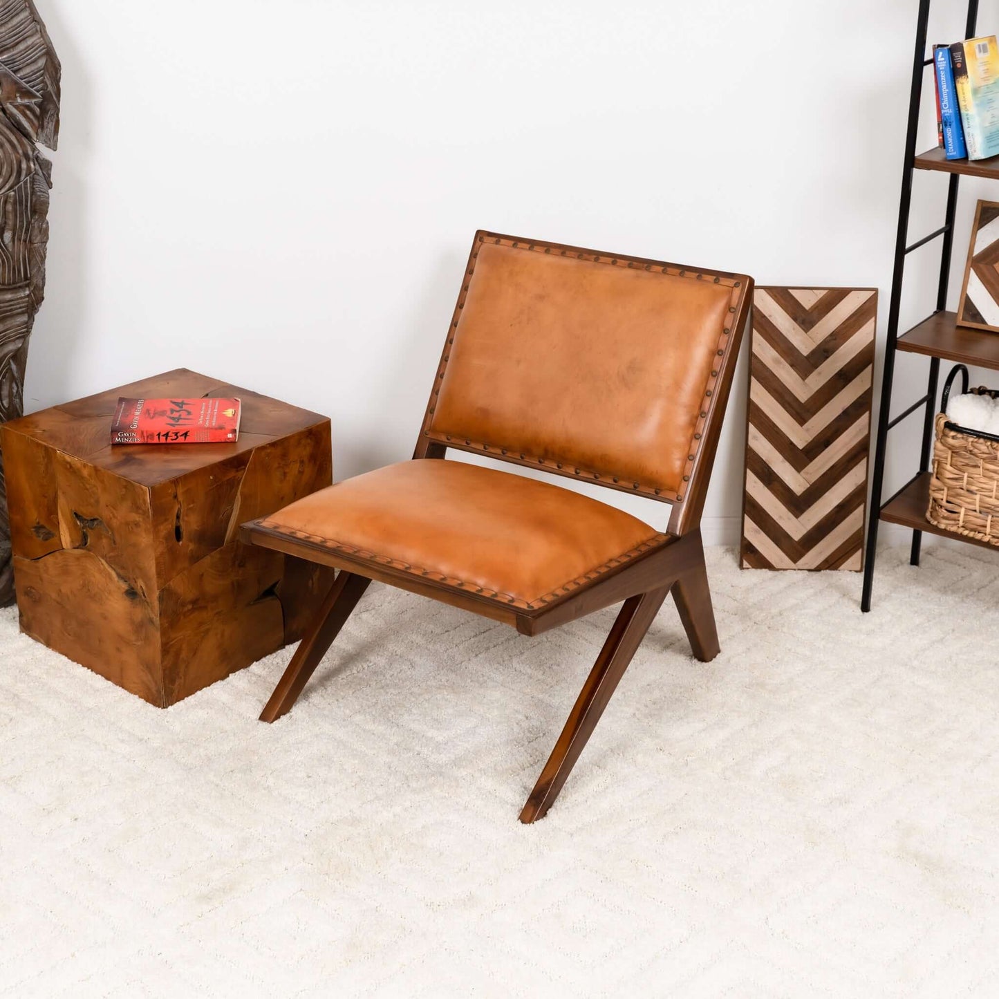 Nerisa Leather Lounge Chair